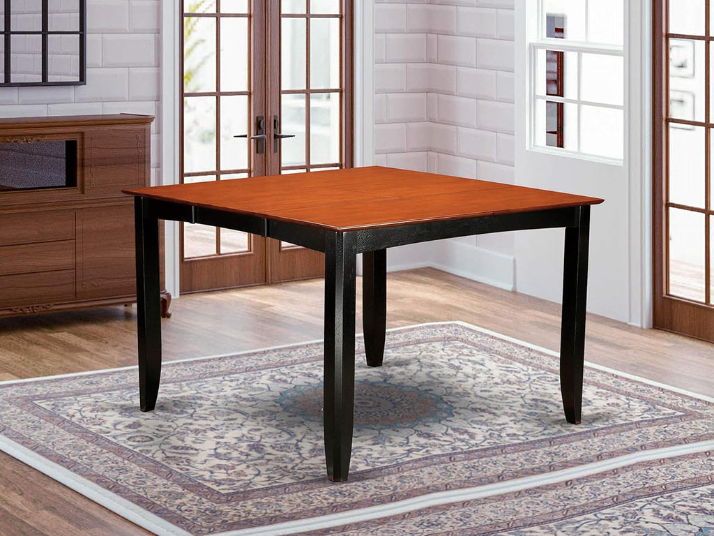 Cappuccino Counter Height Dining Square Table with Butterfly Leaf R764308