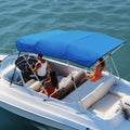 4 Bow Bimini Top Boat Cover 900D Polyester Aluminum Frame 91"-96" W J67575