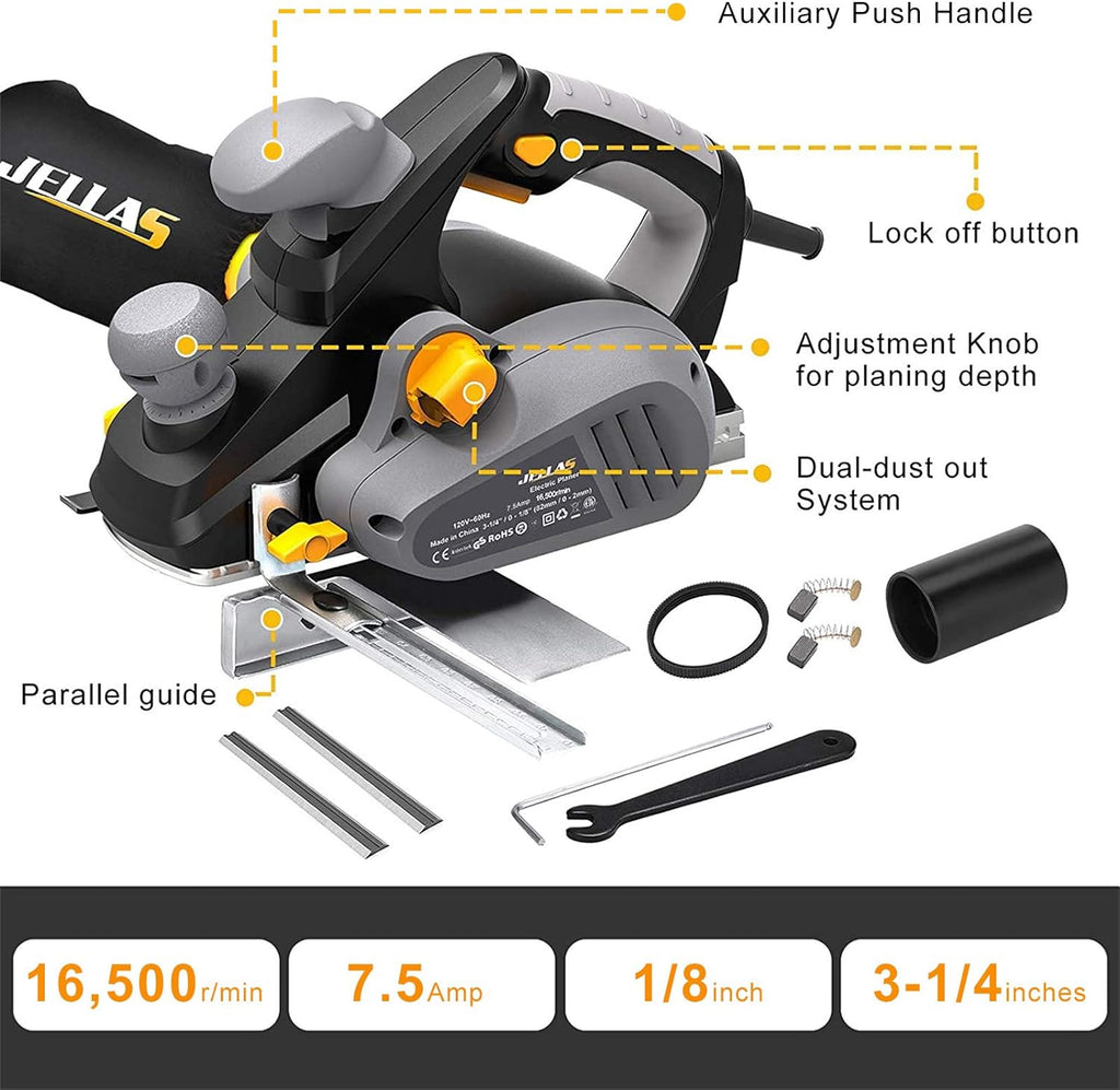 7.5Amp Electric Hand Planer E944