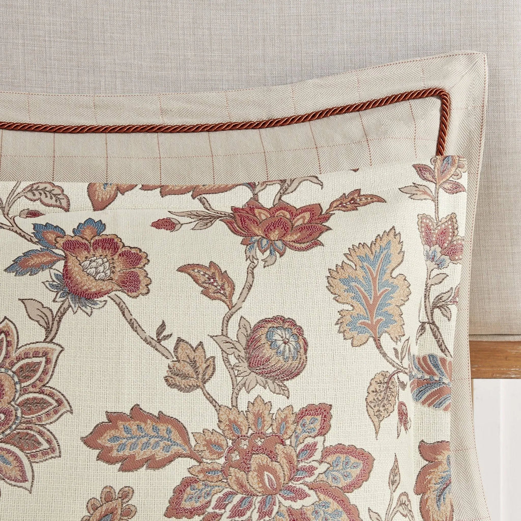 Red King Jacquard Comforter Bedding Set O710
