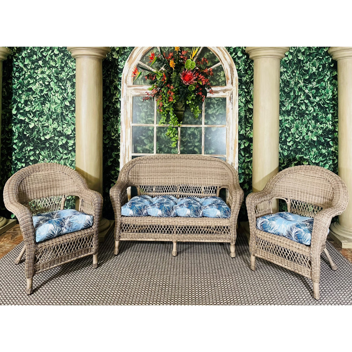 3 Piece Cushion Set Caesar Indigo Y6857