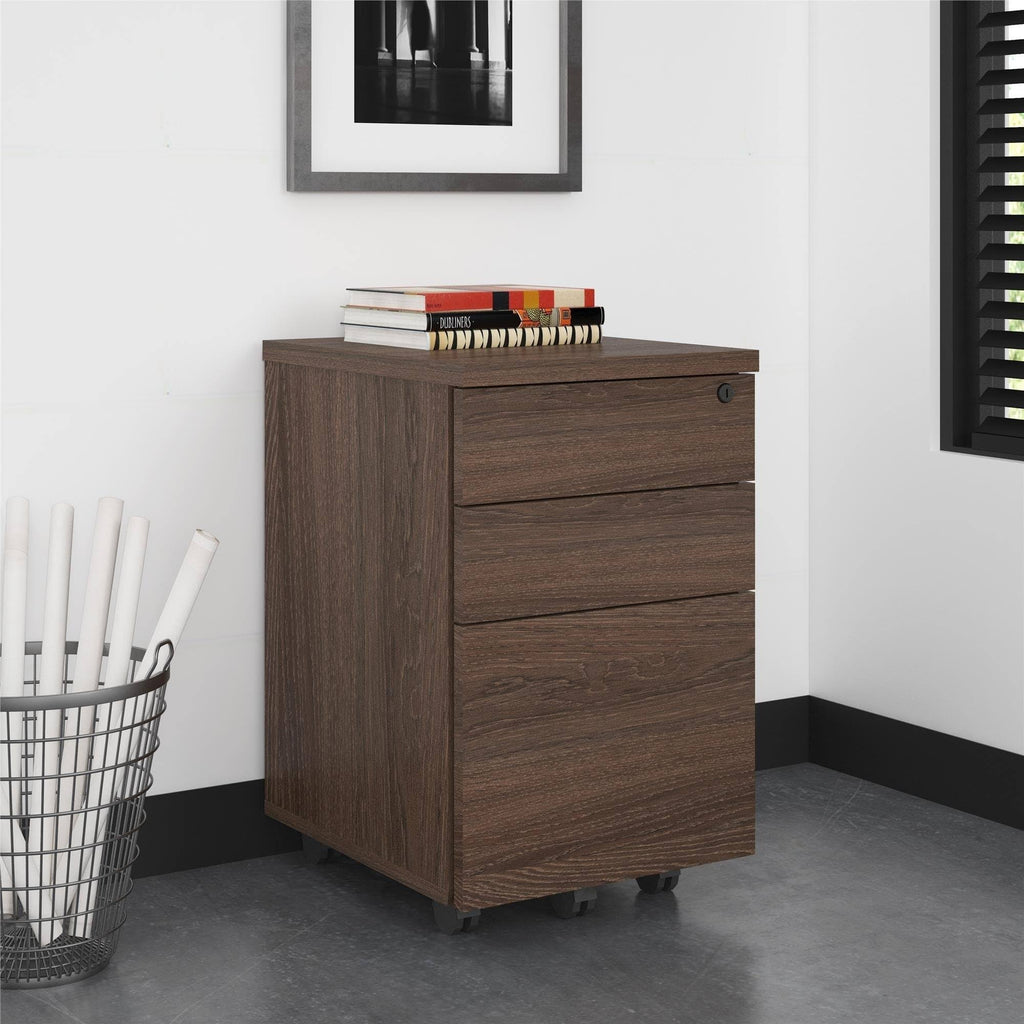 Medium Brown File Cabinet X160