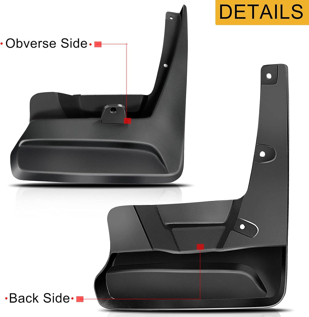 Set of 4 Mud Flaps Splash Guards for Toyota Sienna C905