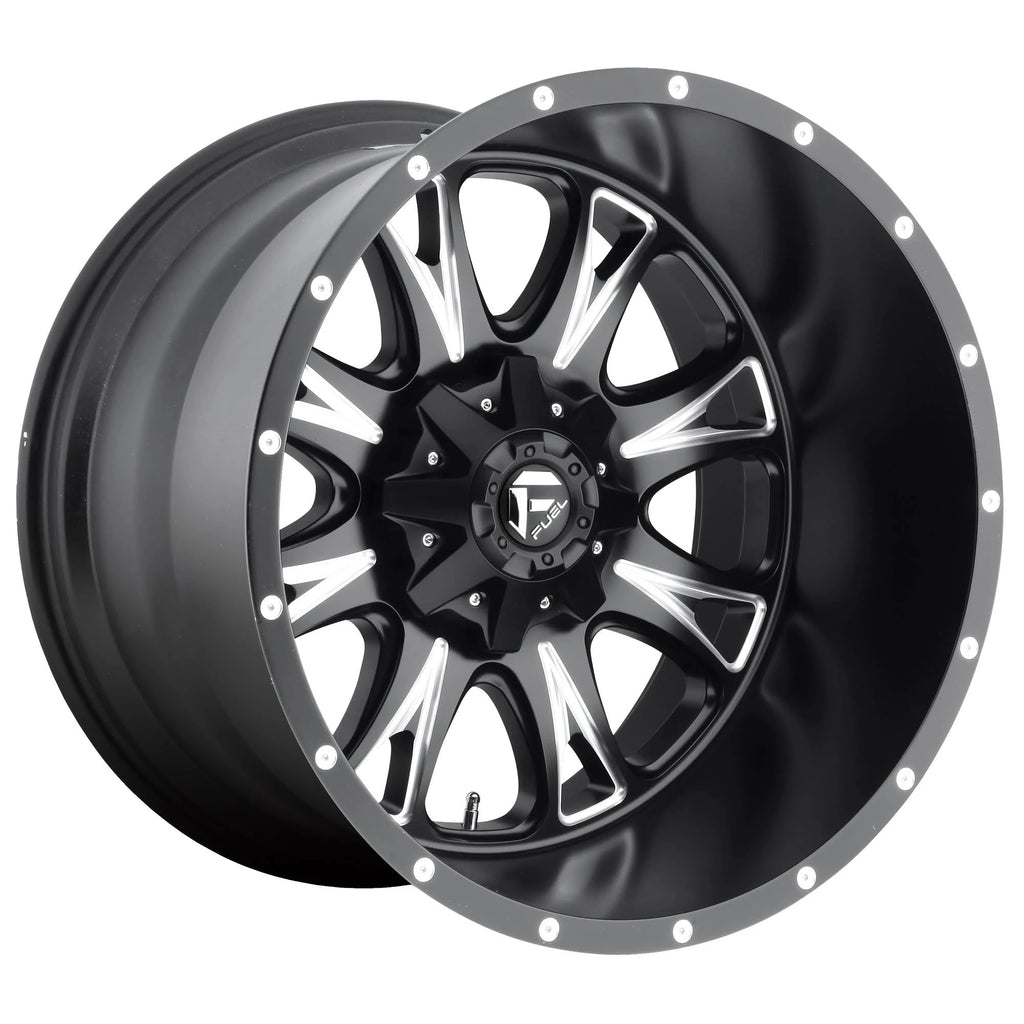 Matte Black Milled 18x10 Fuel D513 Throttle N87426