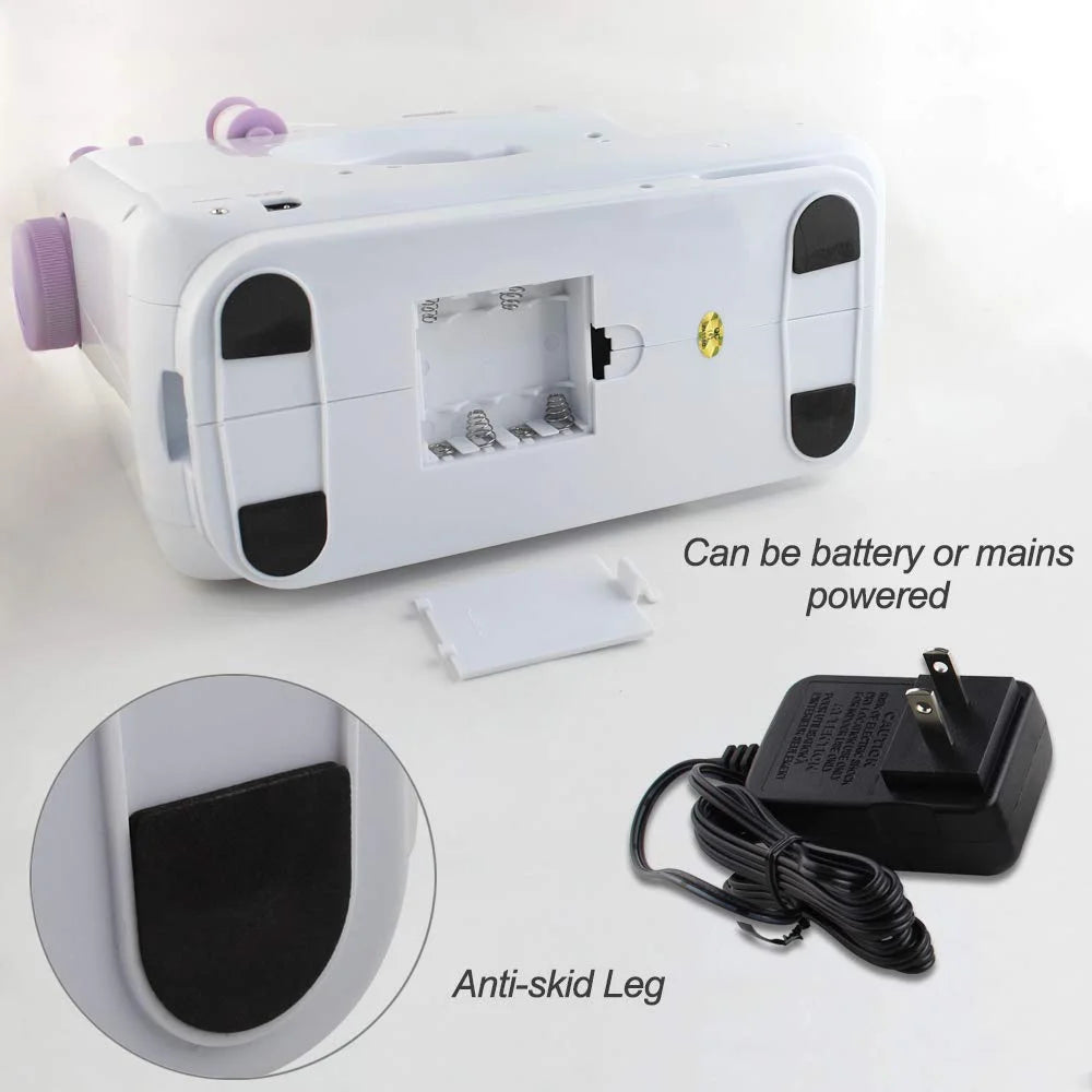 Mini Sewing Machine Set with 12 Stitches Sewing Kit Extension Table Q4876
