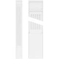 Fluted PVC Pilaster with Decorative Capital & Base (Pair) I137746