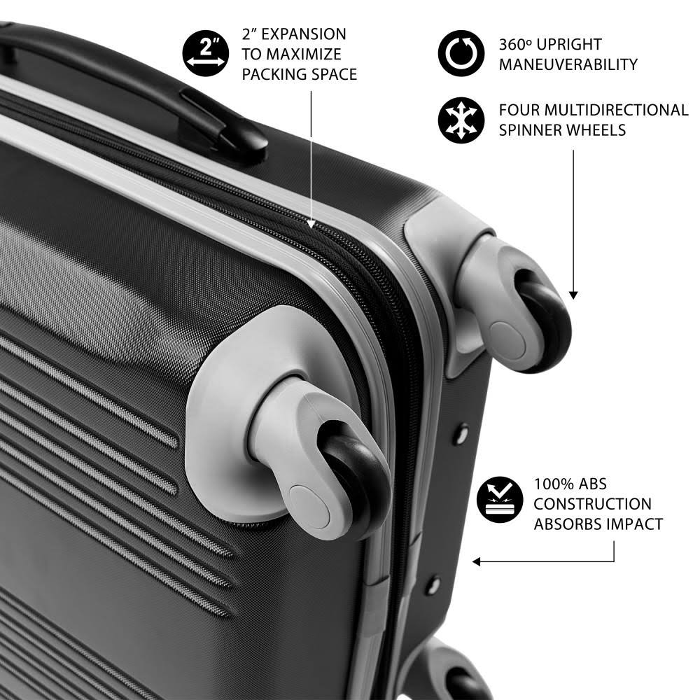 Blue Hardcase Two-Tone Spinner Carry-On V11120
