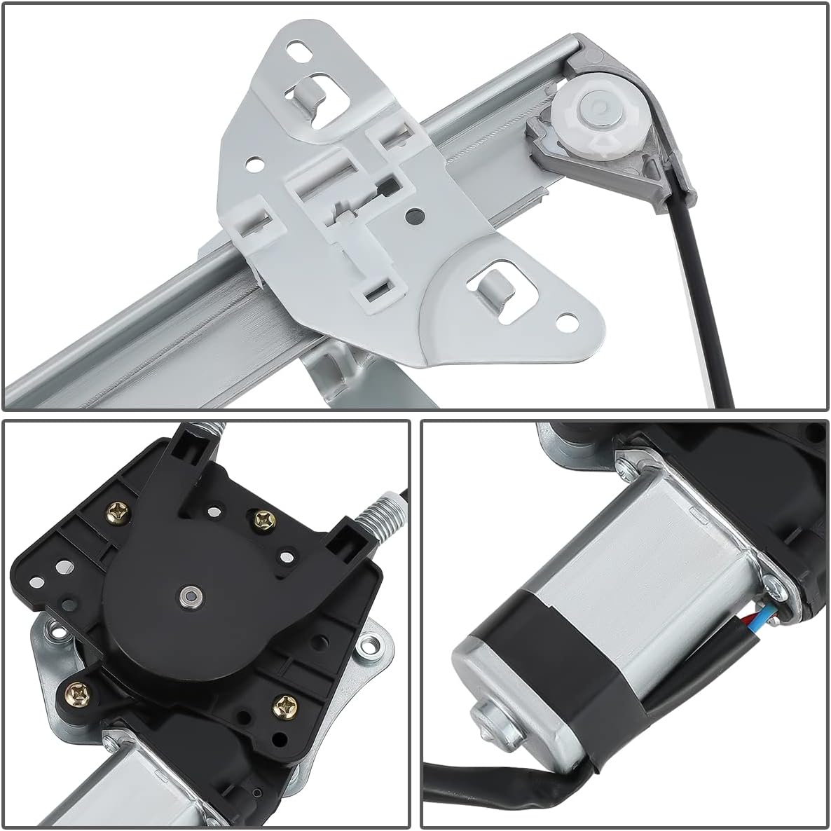 Front Power Window Regulator with Motor Assembly, Driver Left Side Pack of 2 Q76370