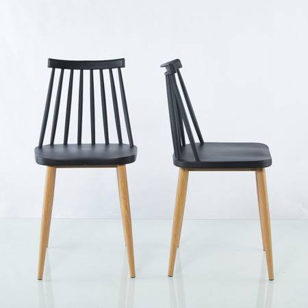 2 Pieces Dining Chair, Black H275334