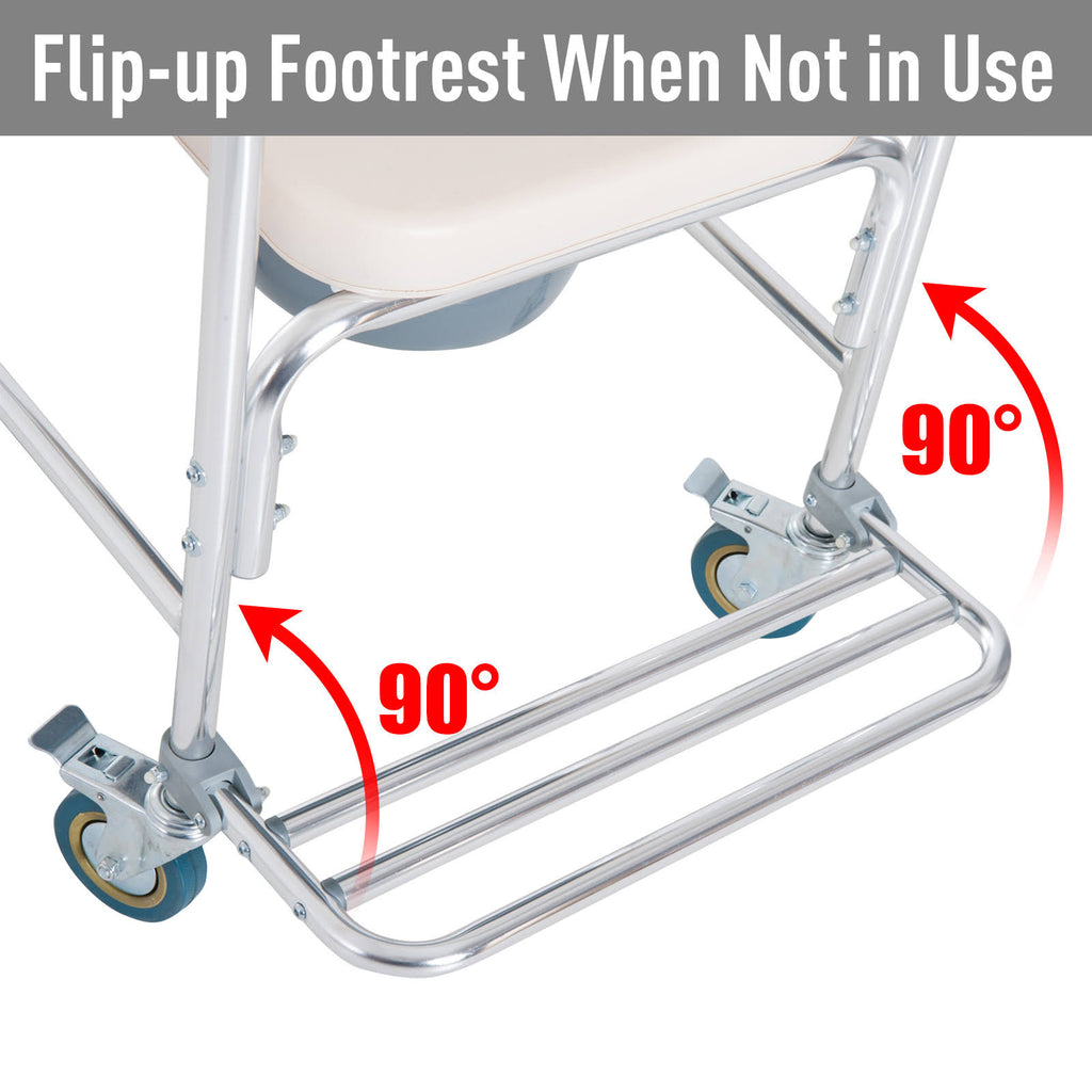 Medical Rolling Commode Chair E643060