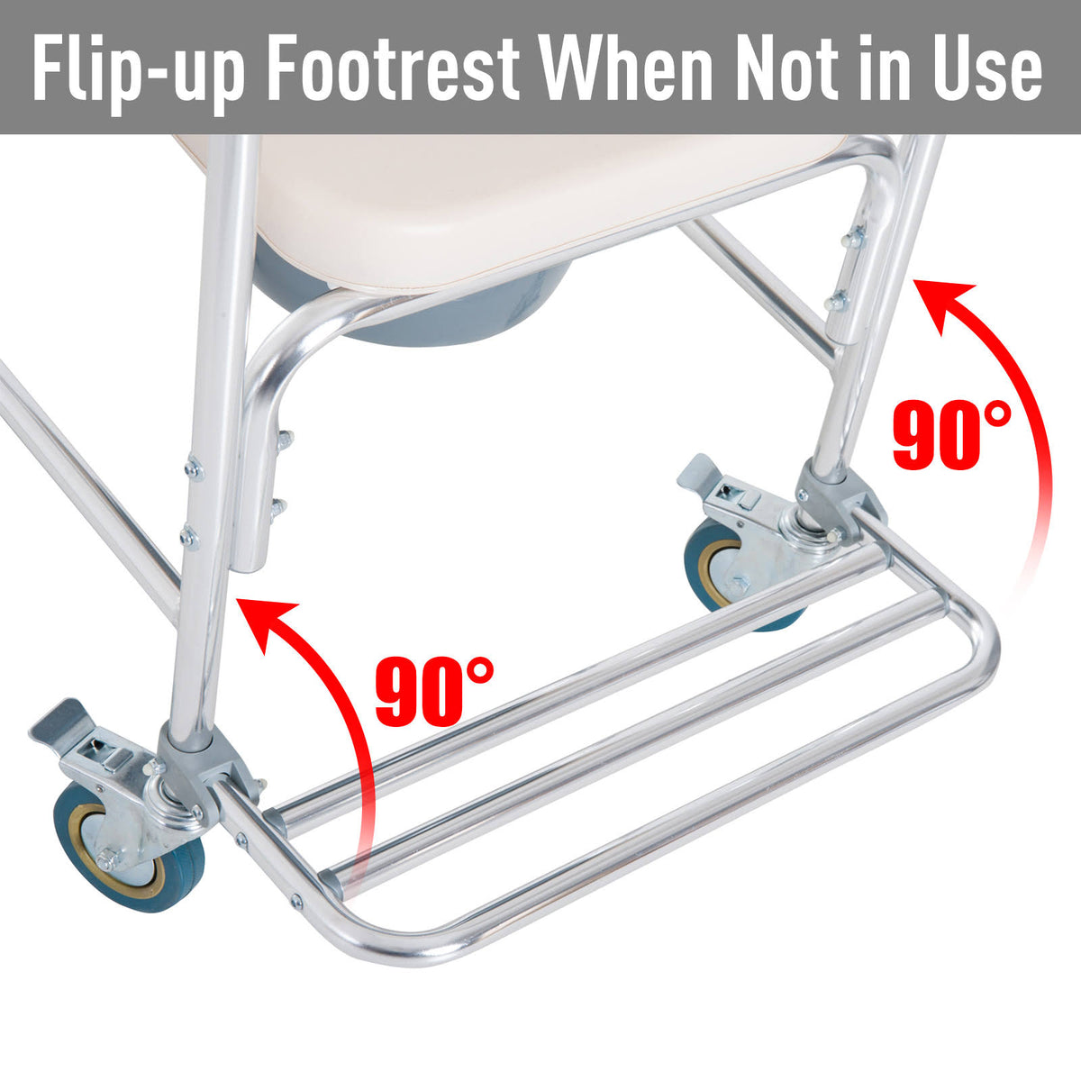 Medical Rolling Commode Chair E643060