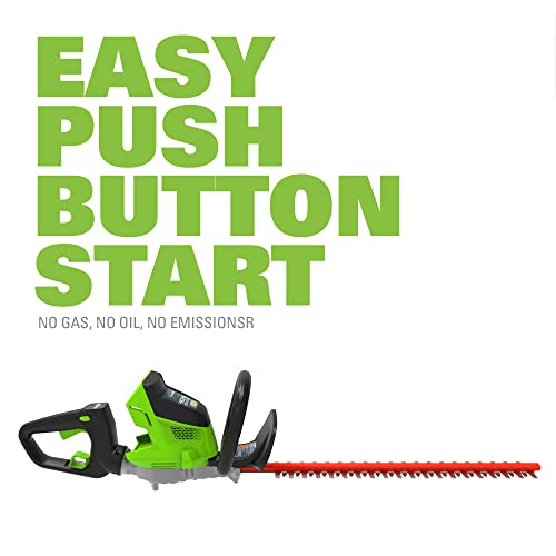 40V 24" Cordless Hedge Trimmer with 3.0Ah Battery and Charger E1289