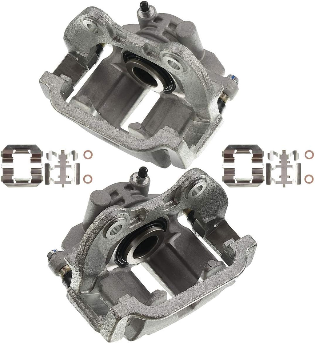 Disc Brake Caliper Assembly with Bracket 2-PC Set J7810