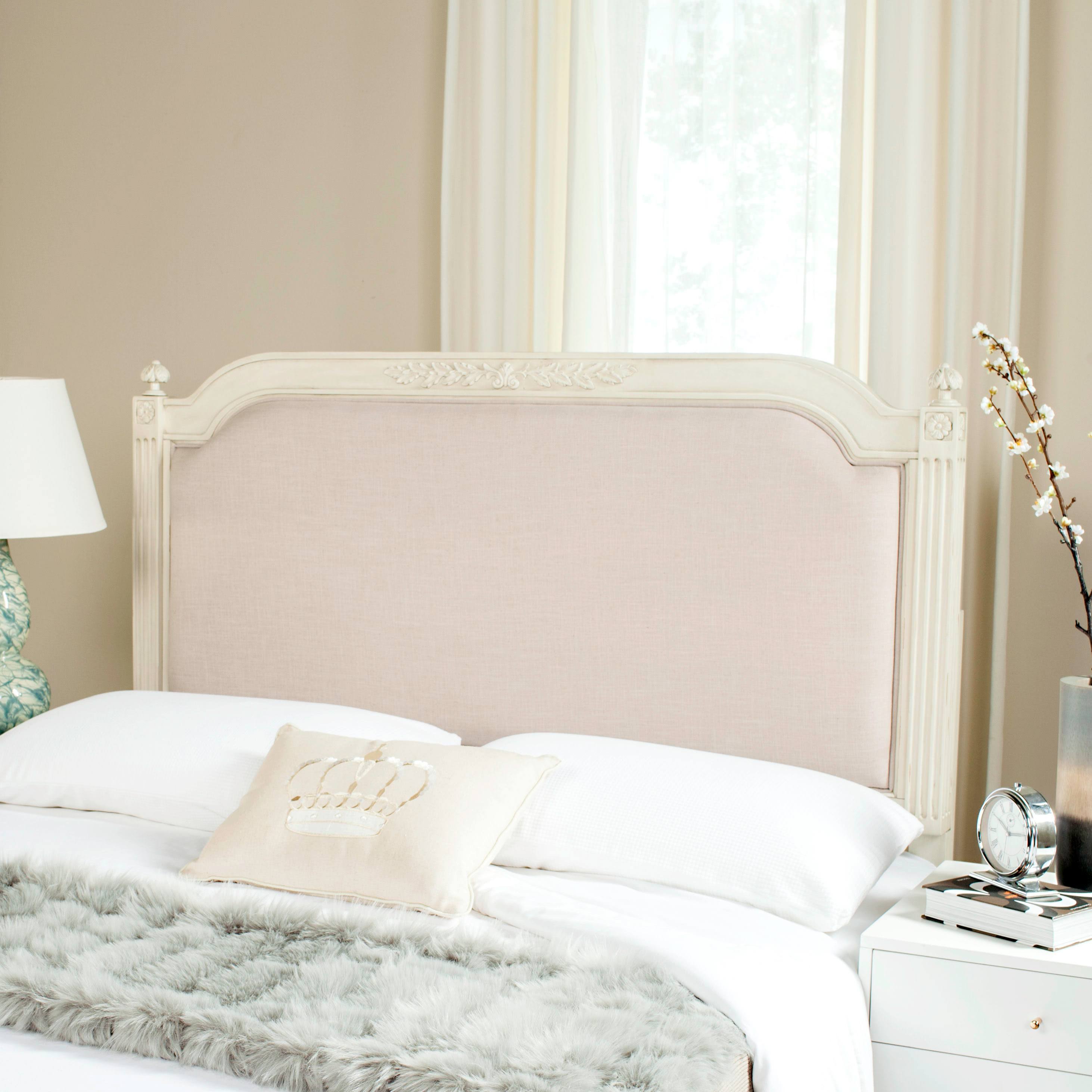 Beige Linen Queen Headboard R3369