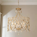5-Light Crystal Drum Chandelier C75418