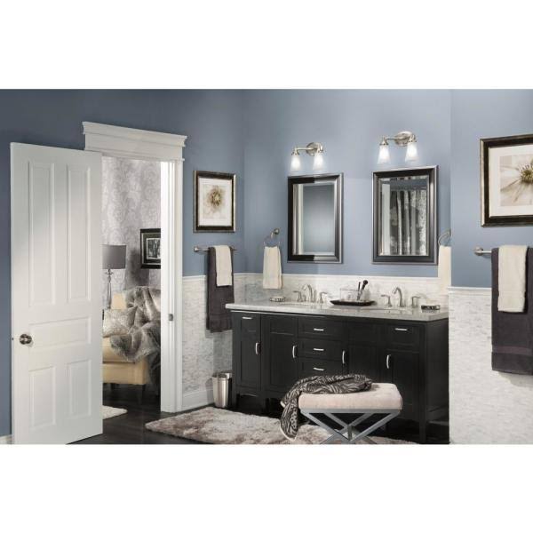 Brushed Nickel 4-Piece Bath Hardware Set with 24 in. Towel Bar T169