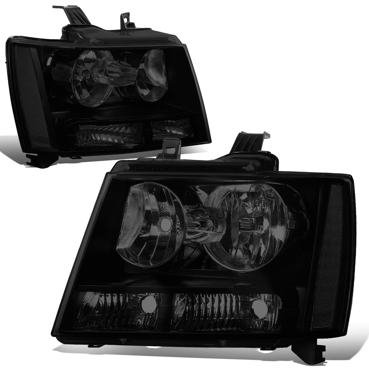 Smoked Housing Clear Corner Headlamp Left + Right R77733