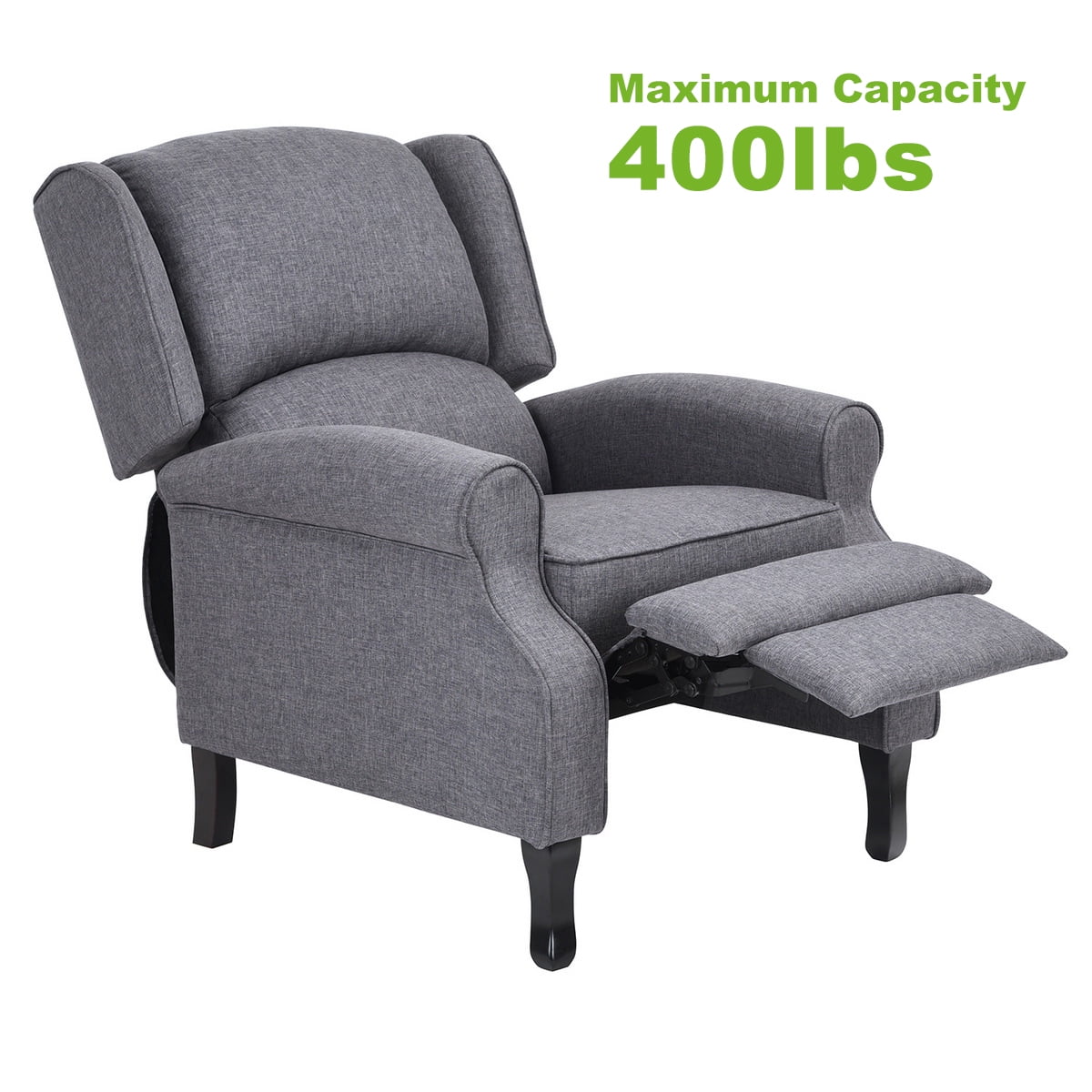 Gray Manual Recliner Accent Chair N7898