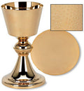 Hand Hammered Finish Chalice and Paten Set I396