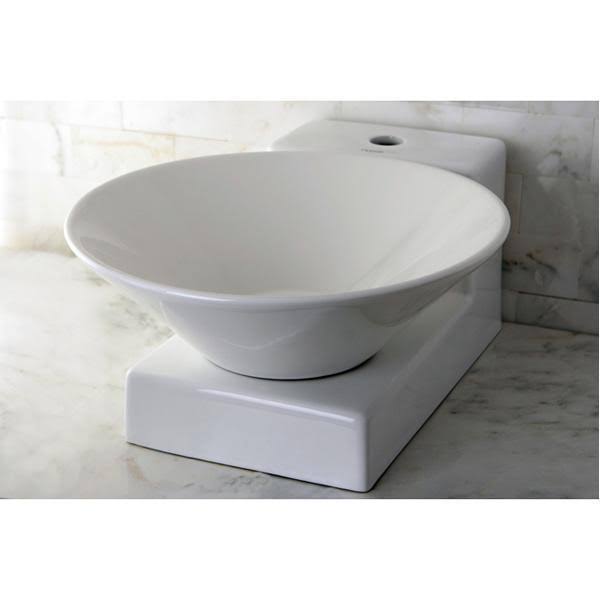 White China Vessel Bathroom Sink K672