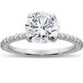 14k White Gold Lab Grown Diamond Engagement Ring H274