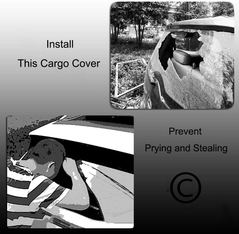 Retractable Cargo Cover Trunk Cover Black G7424