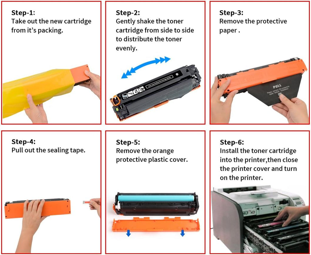 4 Pack Toner Cartridge for HP Color LaserJet Printers I658