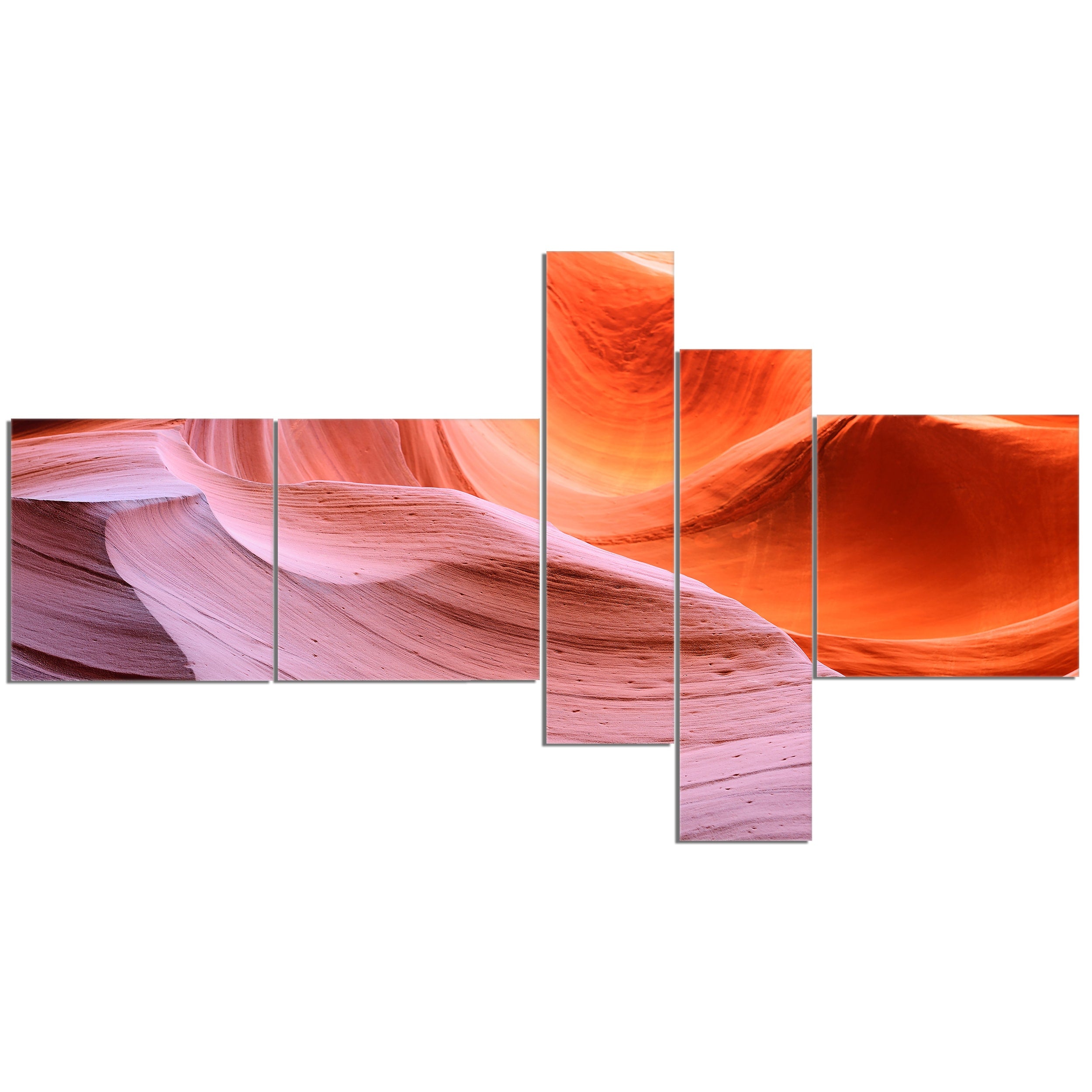 Brown 5 Panels Canvas Print M6314