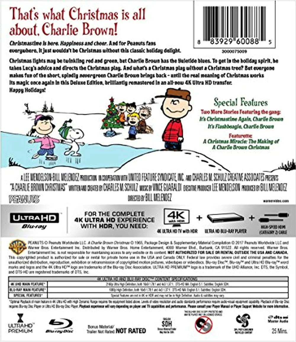 A Charlie Brown Christmas (4K Ultra HD + Blu-ray) G8704