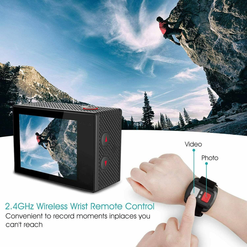 4K Action Camera 20MP Waterproof 40M Wide-Angle WiFi T326078