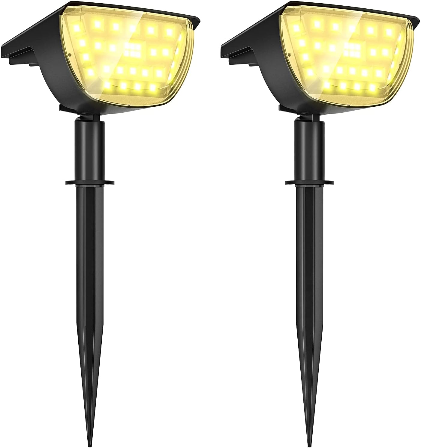 4 Pack Warm White Solar Landscape SpotLights Q475938