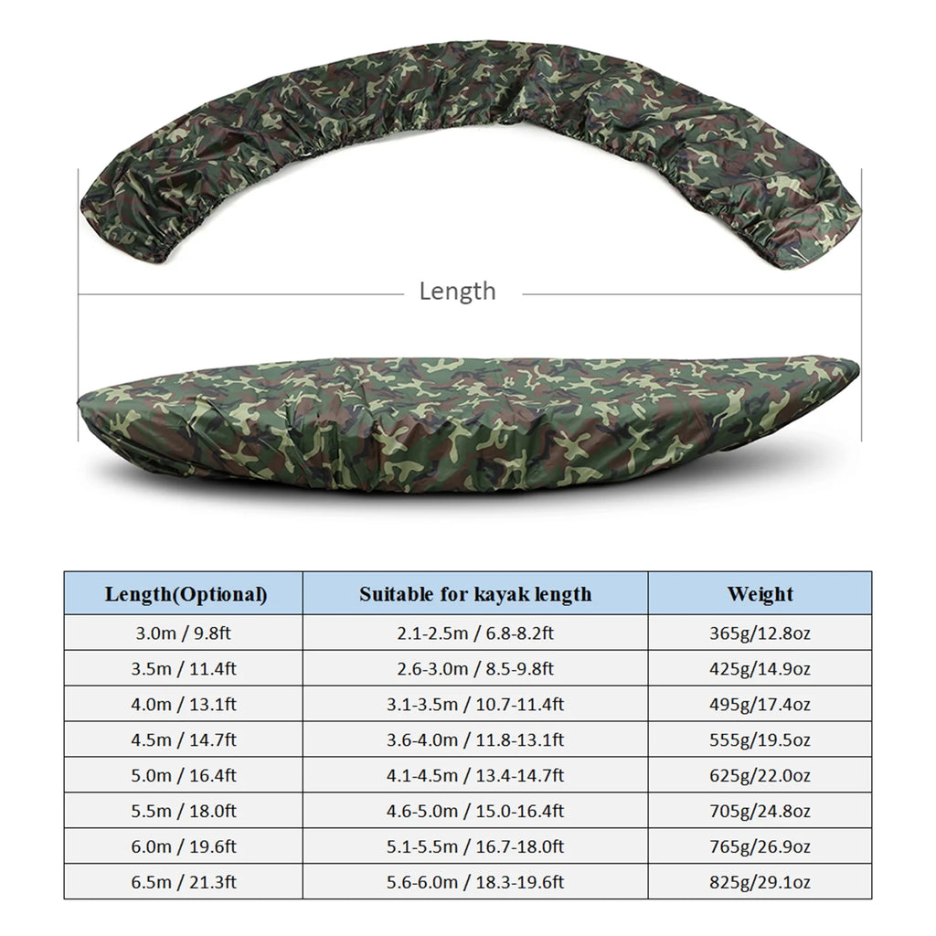 Waterproof UV Resistant Kayak Cover A590