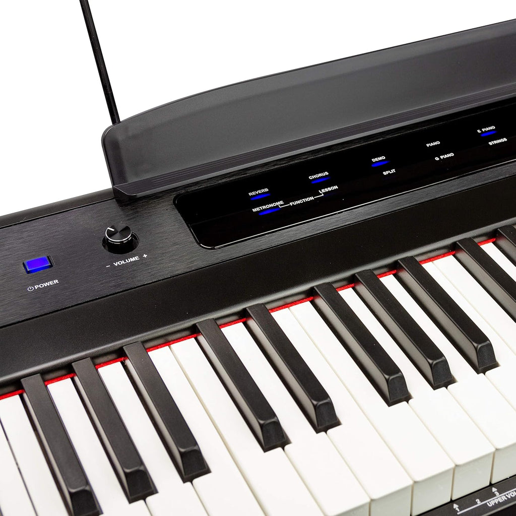 88-Key Semi-Weighted Digital Piano, Black V681