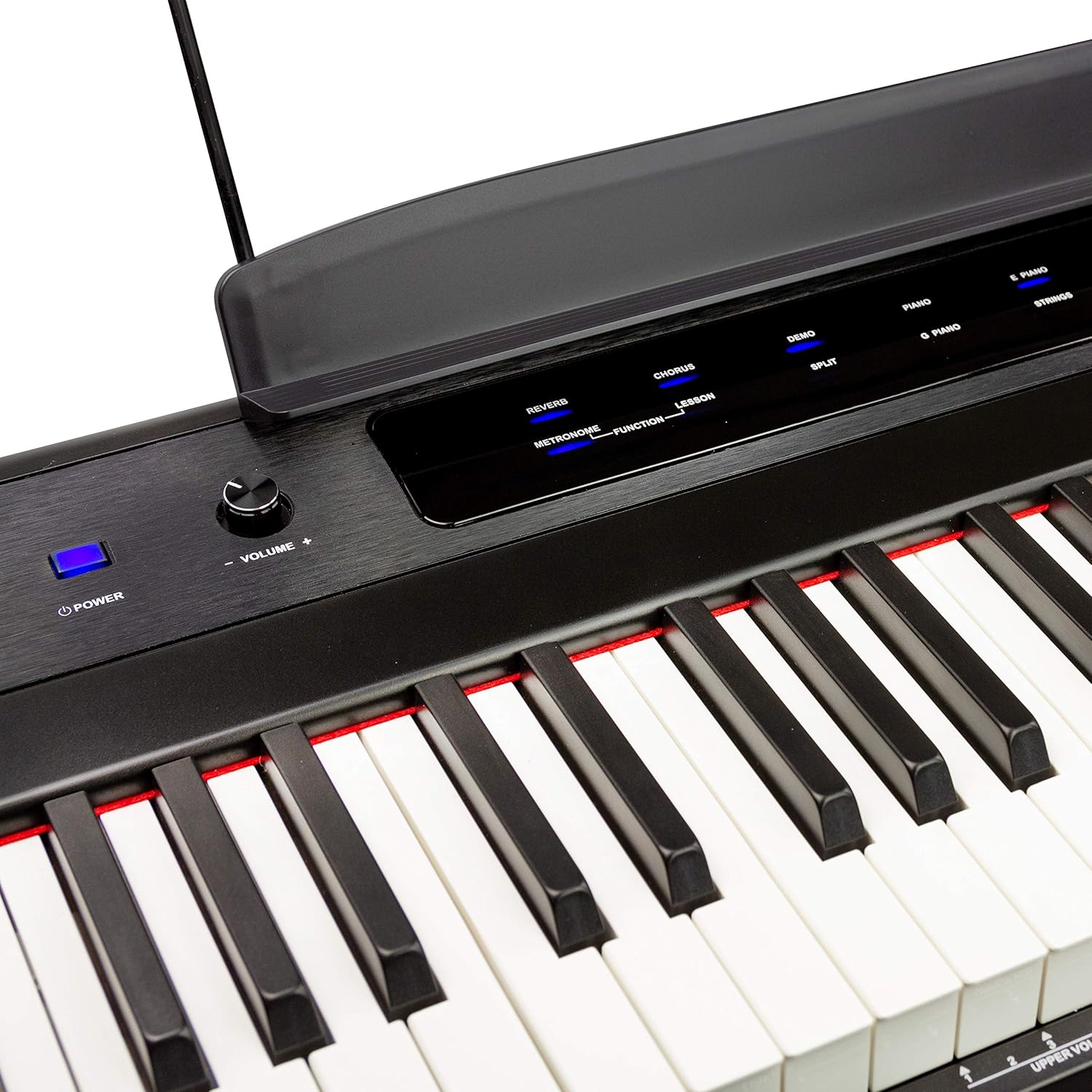 88-Key Semi-Weighted Digital Piano, Black V681