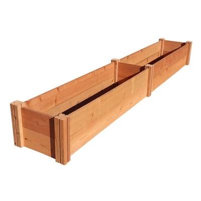 8 ft x 1 ft Redwood Raised Garden Bed G872