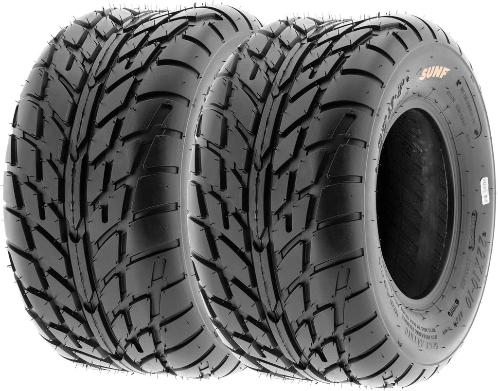 Set of 4 ATV UTV Flat Track Tires 20x7-8 Front & 18x9.5-8 Rear, 6 PR, Tubeless J577744