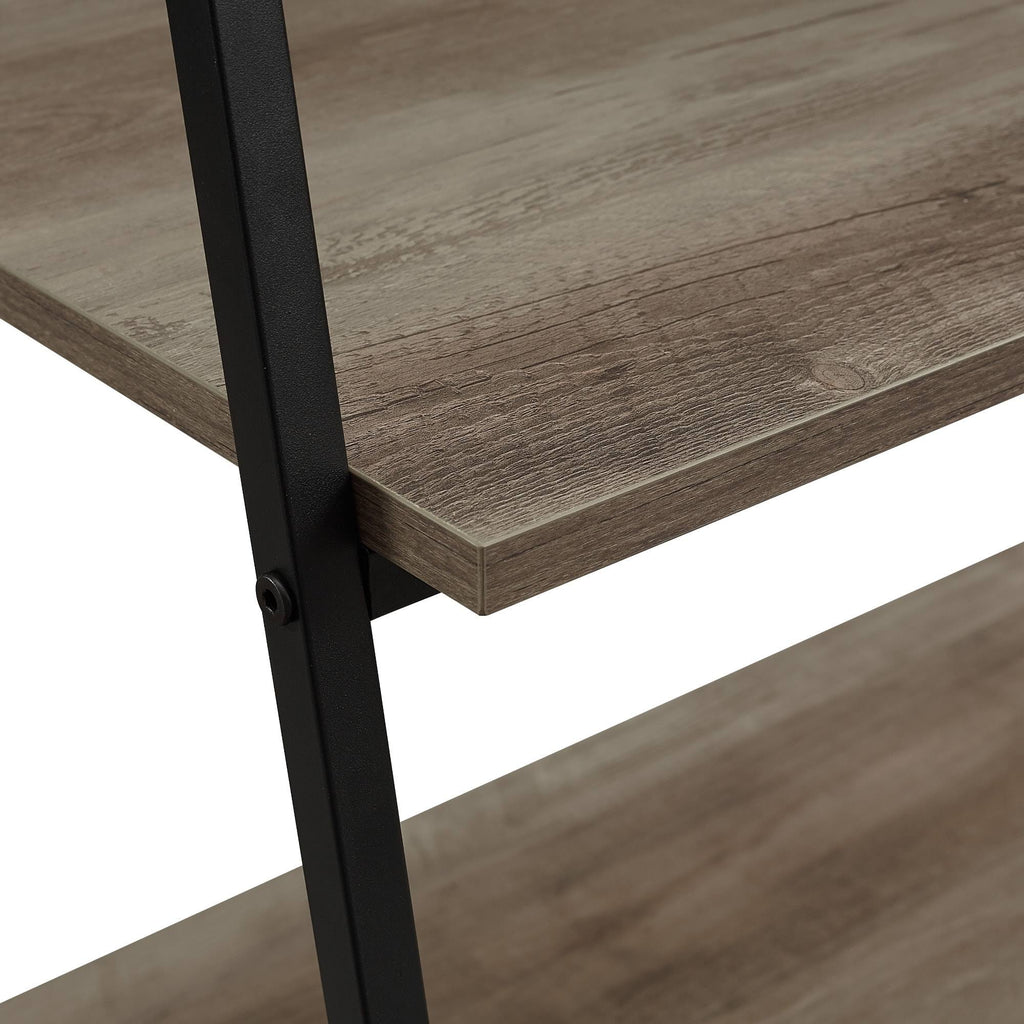 Dark Walnut Open Ladder Bookshelf W948667