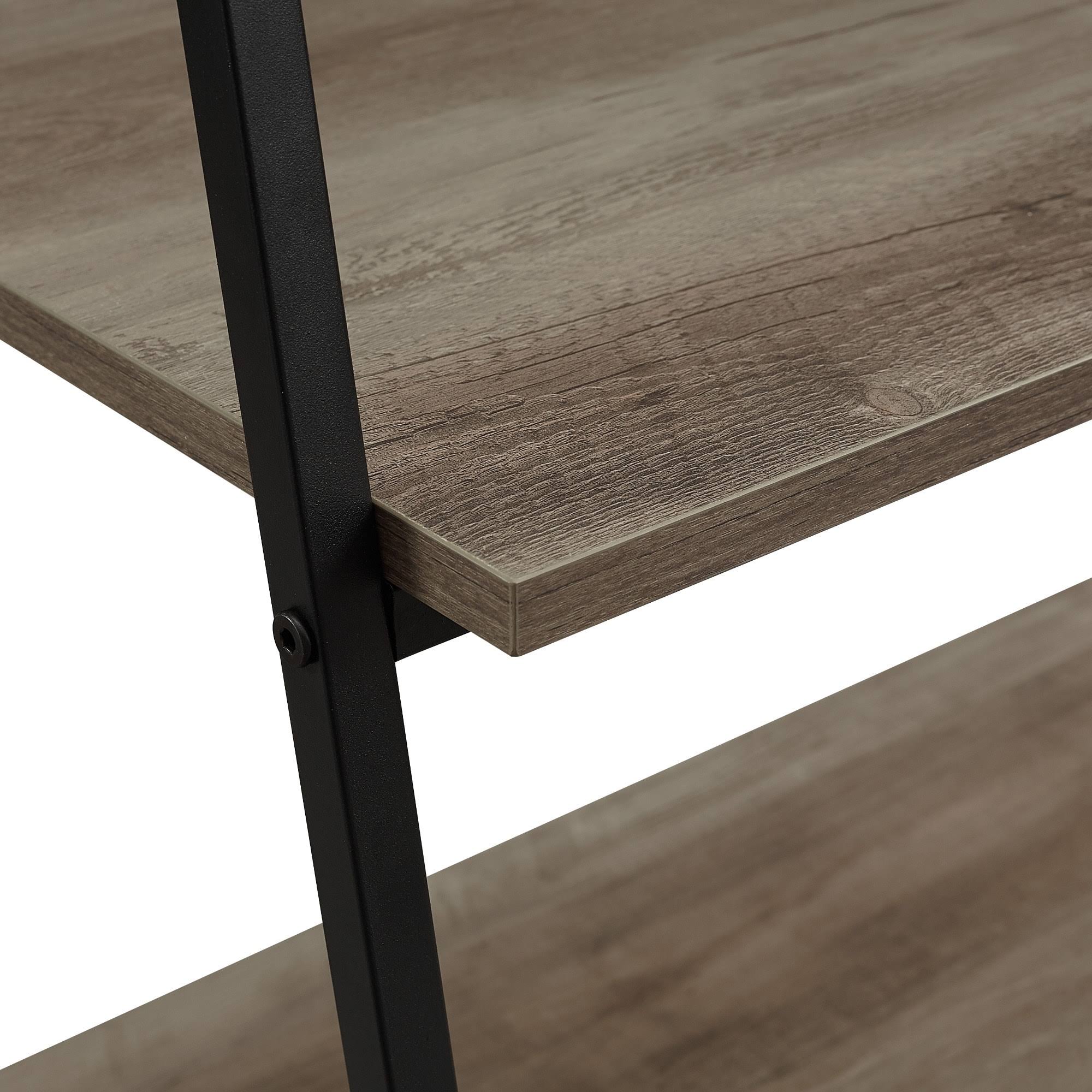 Dark Walnut Open Ladder Bookshelf W948667