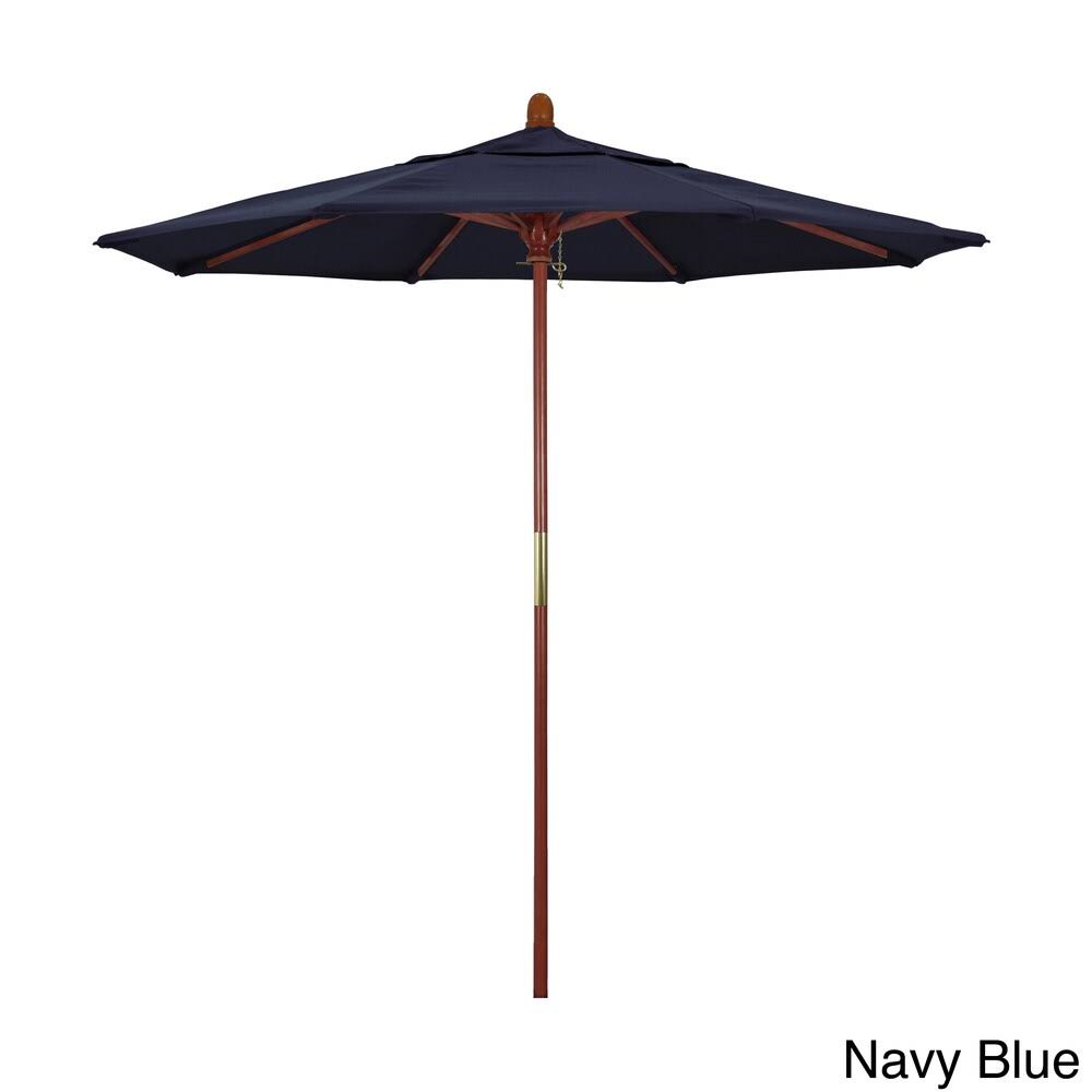 Navy Blue 7.5ft Round Wood Umbrella F7717