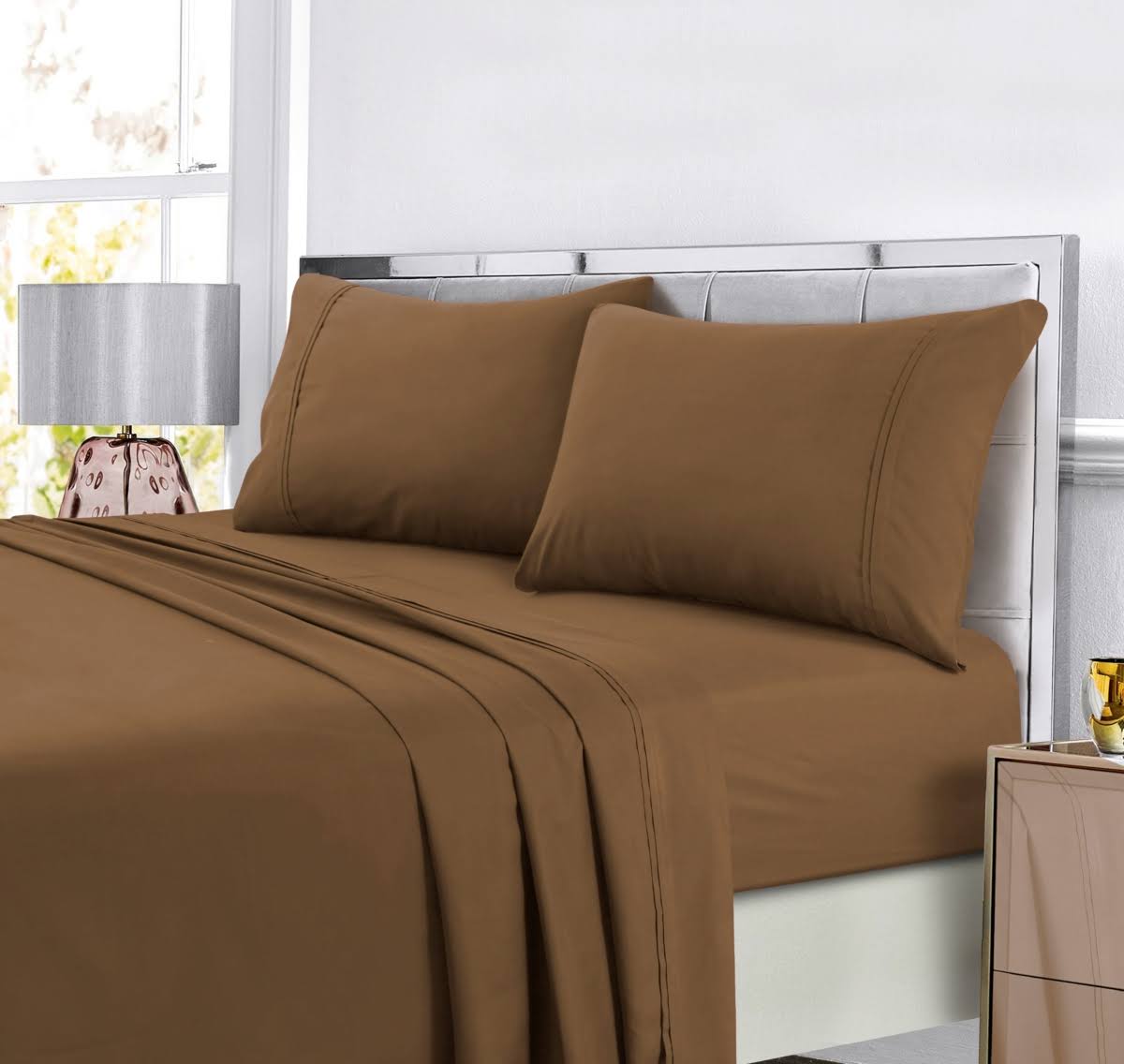 Dark Brown Super Soft Solid Sheet Set S345
