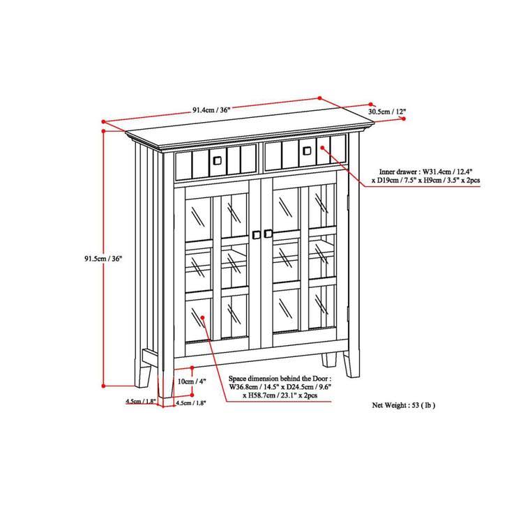 White Solid Wood Entryway Storage Cabinet Z227