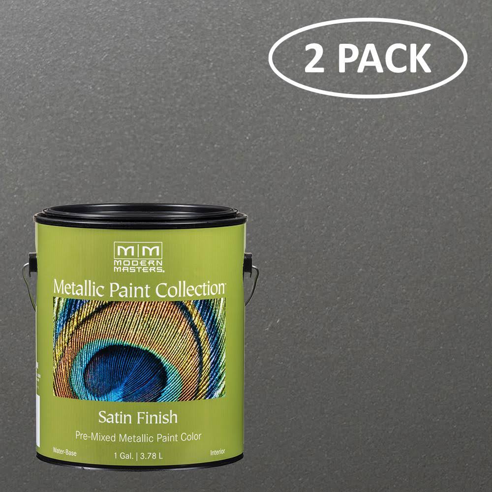 1 Gallon (2 Pack) Satin Pewter Metallic Paint I87994