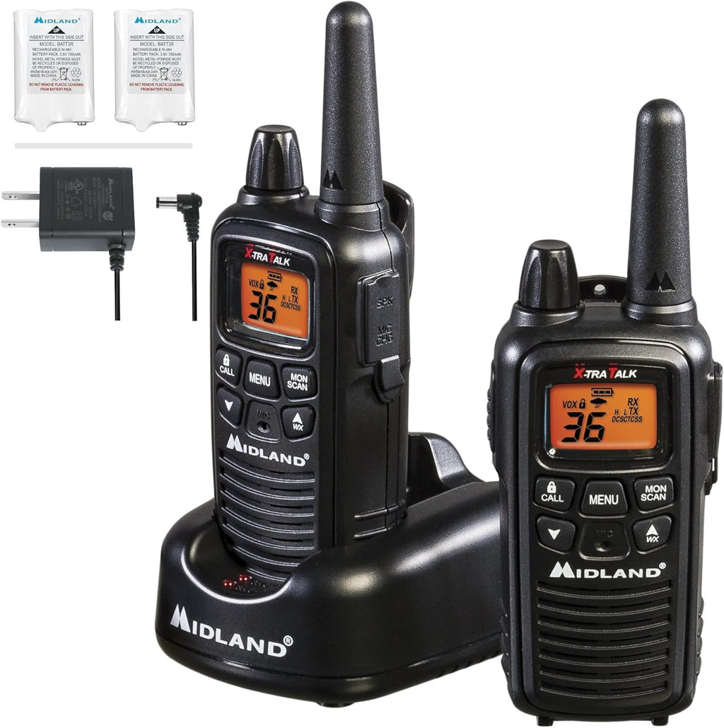 36 Channel FRS Two-Way Radio Walkie Talkie (Pair Pack) (Black) S857911