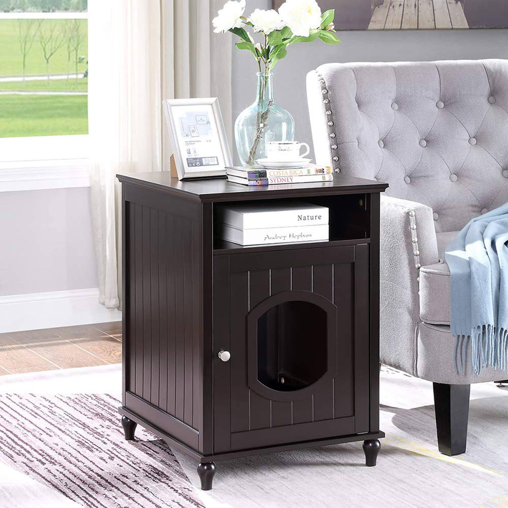 Cat House Nightstand Litter Box E29916