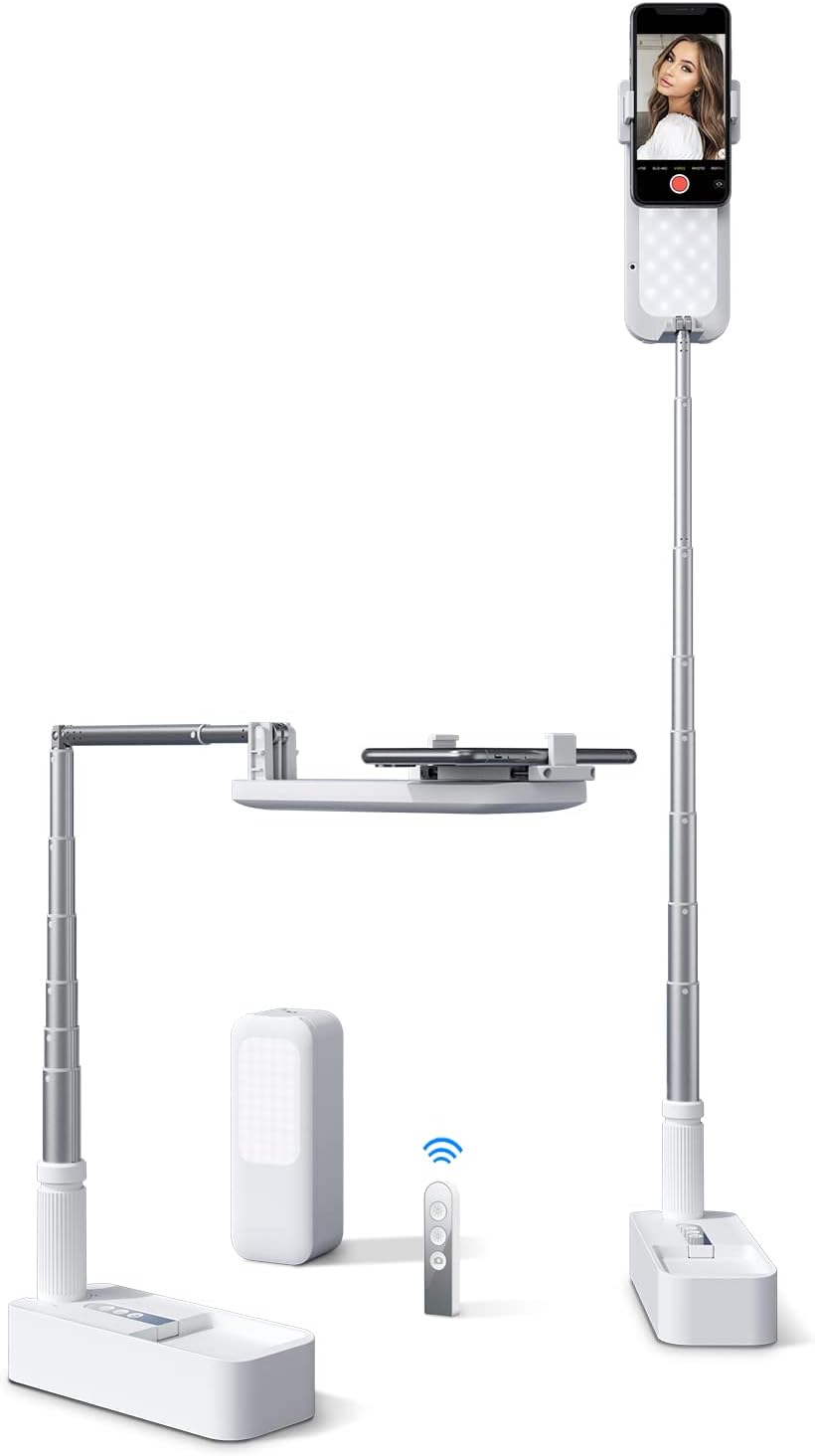 Portable Cell Phone Stand with Bluetooth Remote, Pack of 2 G21321