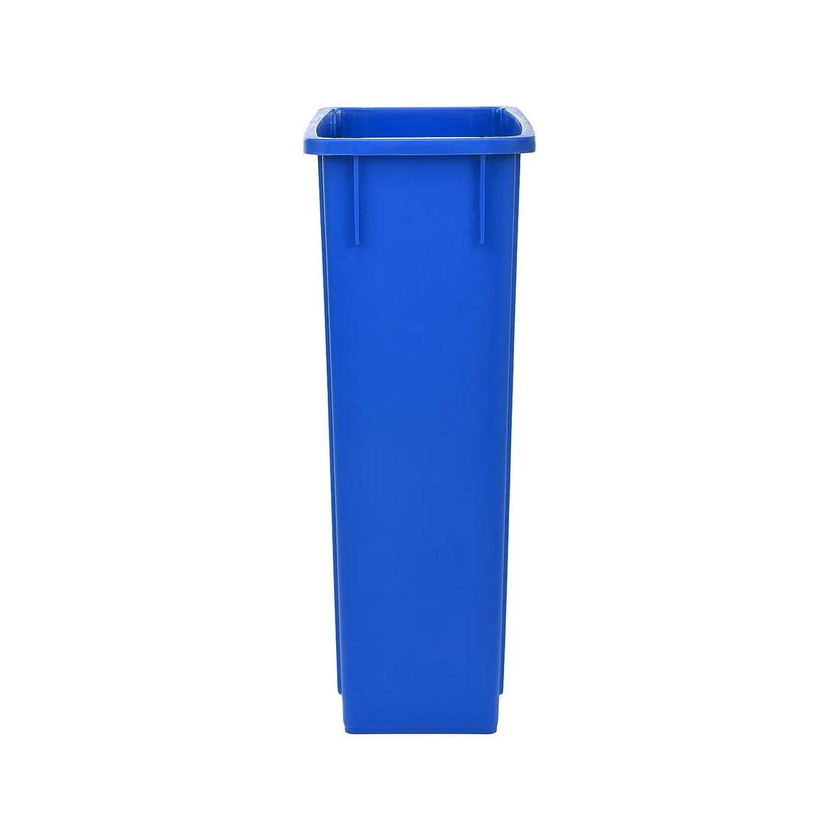 Blue 23-Gallon Polypropylene Trash Can with Slotted Lid 2/Pack M696