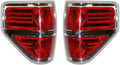Tail Light Lens and Housing Set of 2 for Ford F-150 C837
