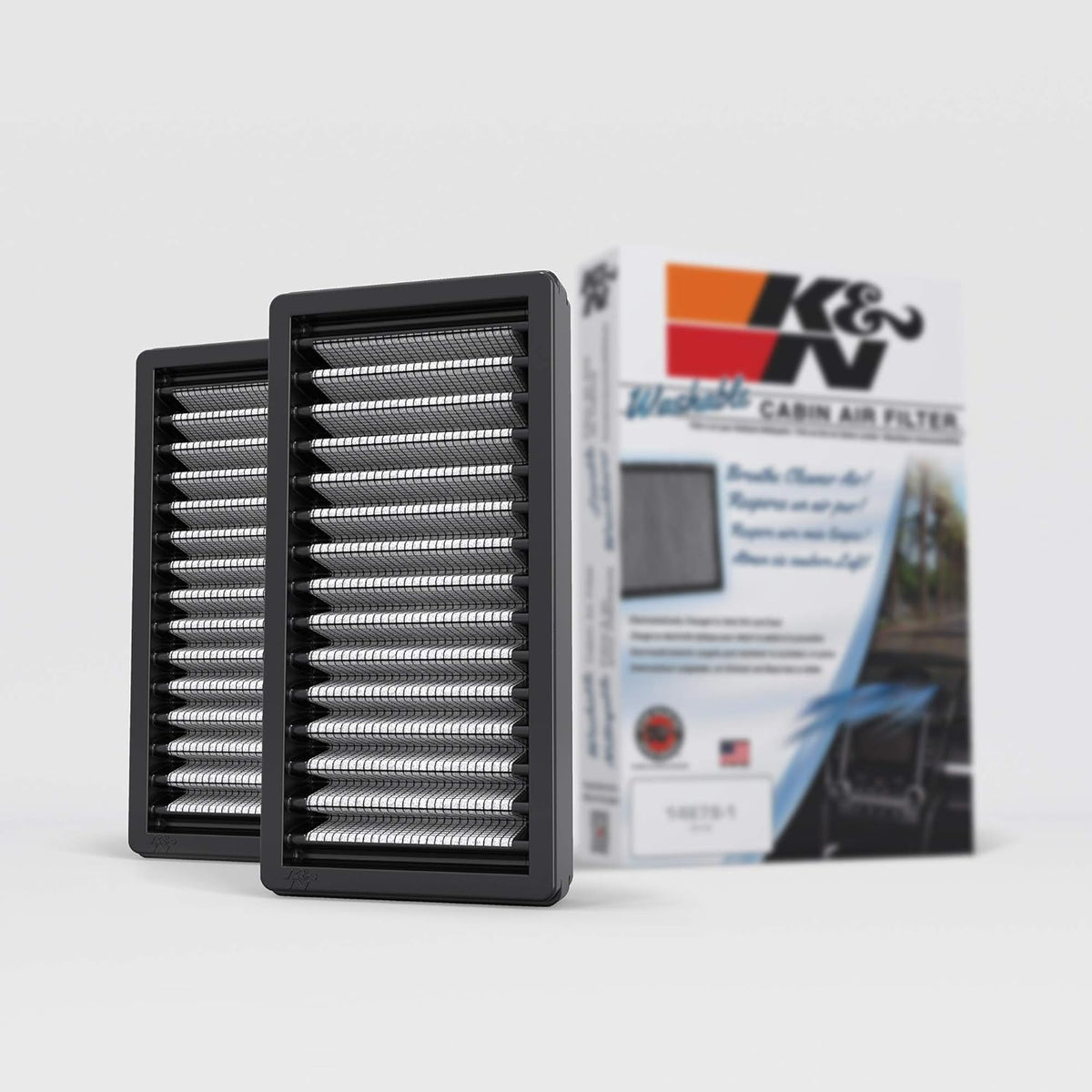 2 Pack Washable Cabin Air Filter L198