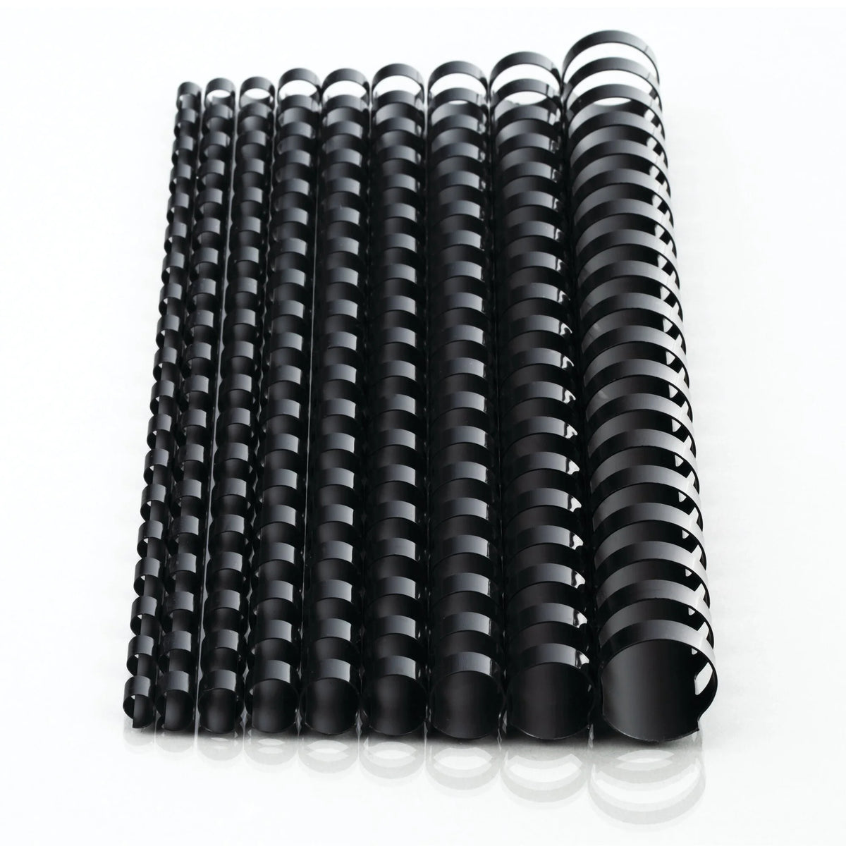 125 Pack Black Binding Spines E70420