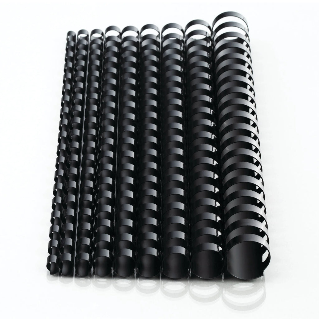125 Pack Black Binding Spines N5440